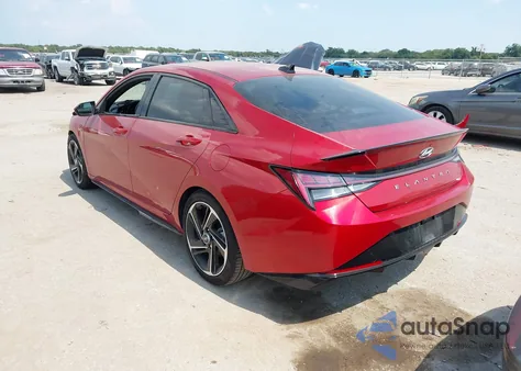 2022 Hyundai Elantra N Line z USA, uszkodzony, nr VIN KMHLR4AF4NU295449